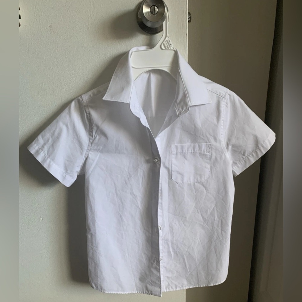 Big kids girls white blouse size 7-8 - Picture 1 of 3